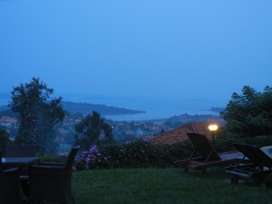 View of Kampala from Cassia Lodge