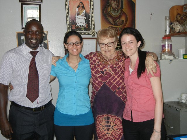 Dr. Eddie Mwebesa, the Clinical Director, Sammi, Dr. Merriman, Jenna