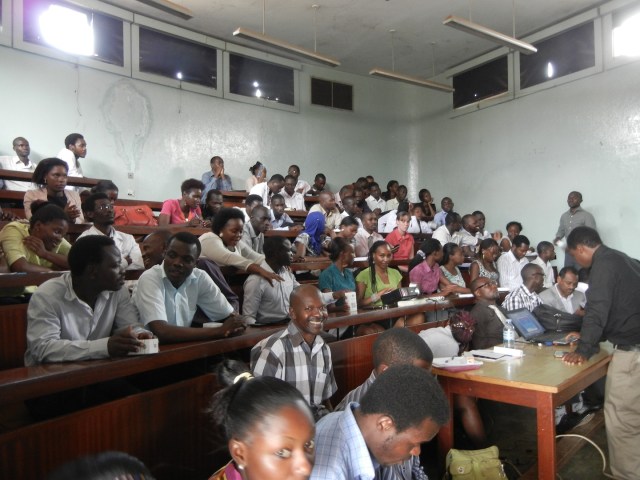 The Pharmacy Interns gathered together for the Continuing Professional Development Case Presentations