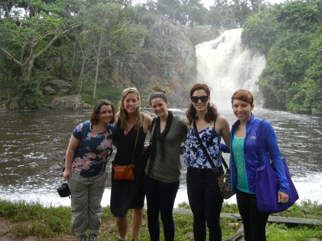 First stop, Ssezibwa Falls on the way to Jinja.  This included a hike to cultural holy site and standing at the top of the falls.