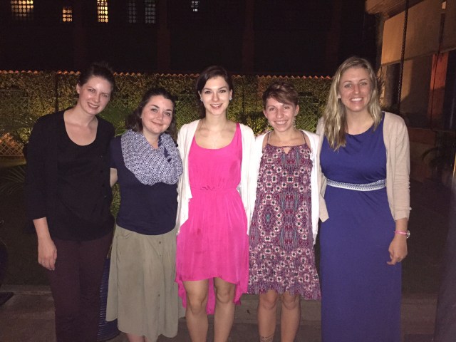 The whole crew after a delicious Italian dinner at Il Patio in Kampala.