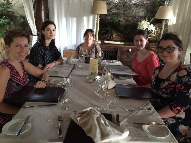 Out to dinner at Medditeraneo