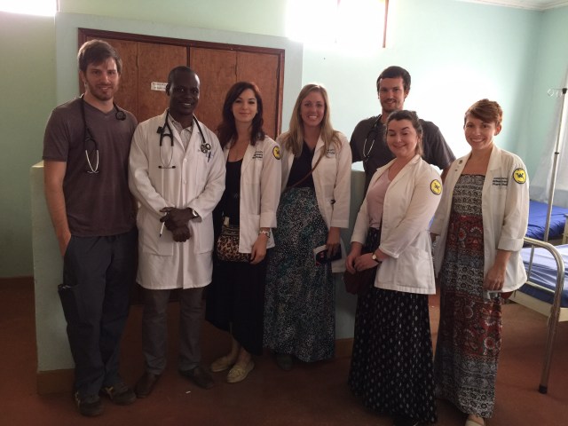 In the Wards at MKMC: Robert (med student), Dr. Godson, Kristen, Hanna, Terrell (med student), Lizzie, and Amanda