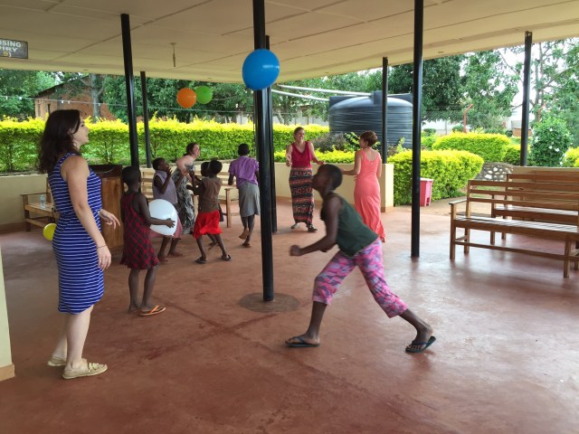 The students worked hard but there was definitely time for some play with the kids at the clinic.