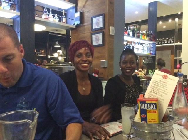 Cathy and Gonsha join Ed Foote and the gang for the annual AACP Wilkes Family dinner out.