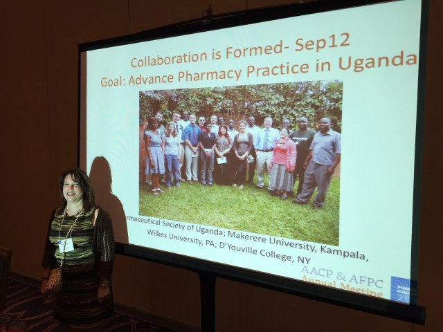 KarenBeth Bohan presents at AACP on Uganda projects
