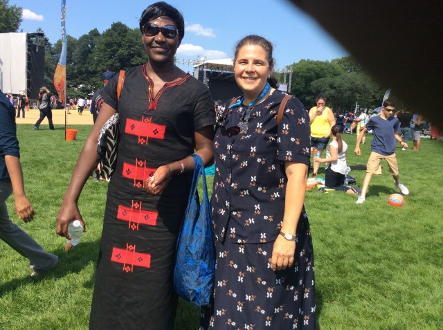 Pamela enjoys New York City with Ms. Georgia Costalas, the Director of International Student Services at Wilkes University