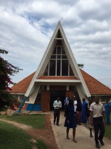 A view of the Mengo Hospital Chapel from the outside
