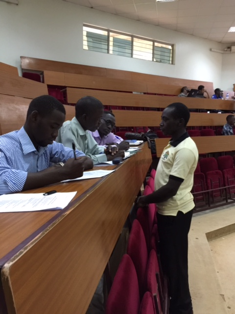 3rd Year Students role-play how to educate a patient in class