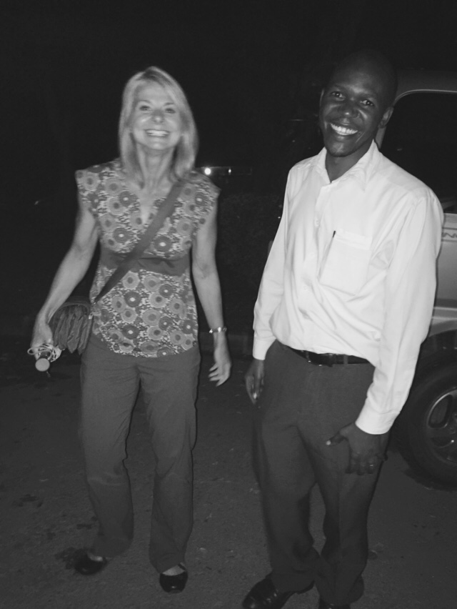 Susan Raber and Freddy Kitutu, one of the Makerere University Faculty Members