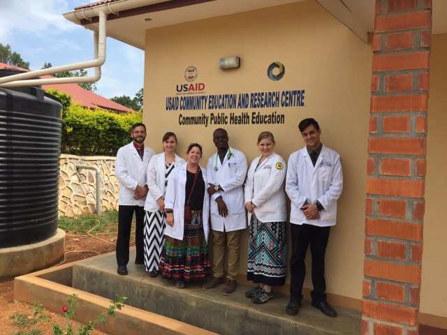 Dr. Godson with Mike, Emily, Dr. Bohan, Jennie, and Nick 